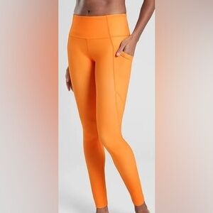 Athleta Stash Pocket Salutation Pocket Tights NWOT